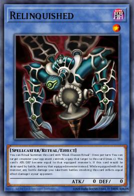YGOPRODeck art for Relinquished. Not an Original Artwork Collection scan.